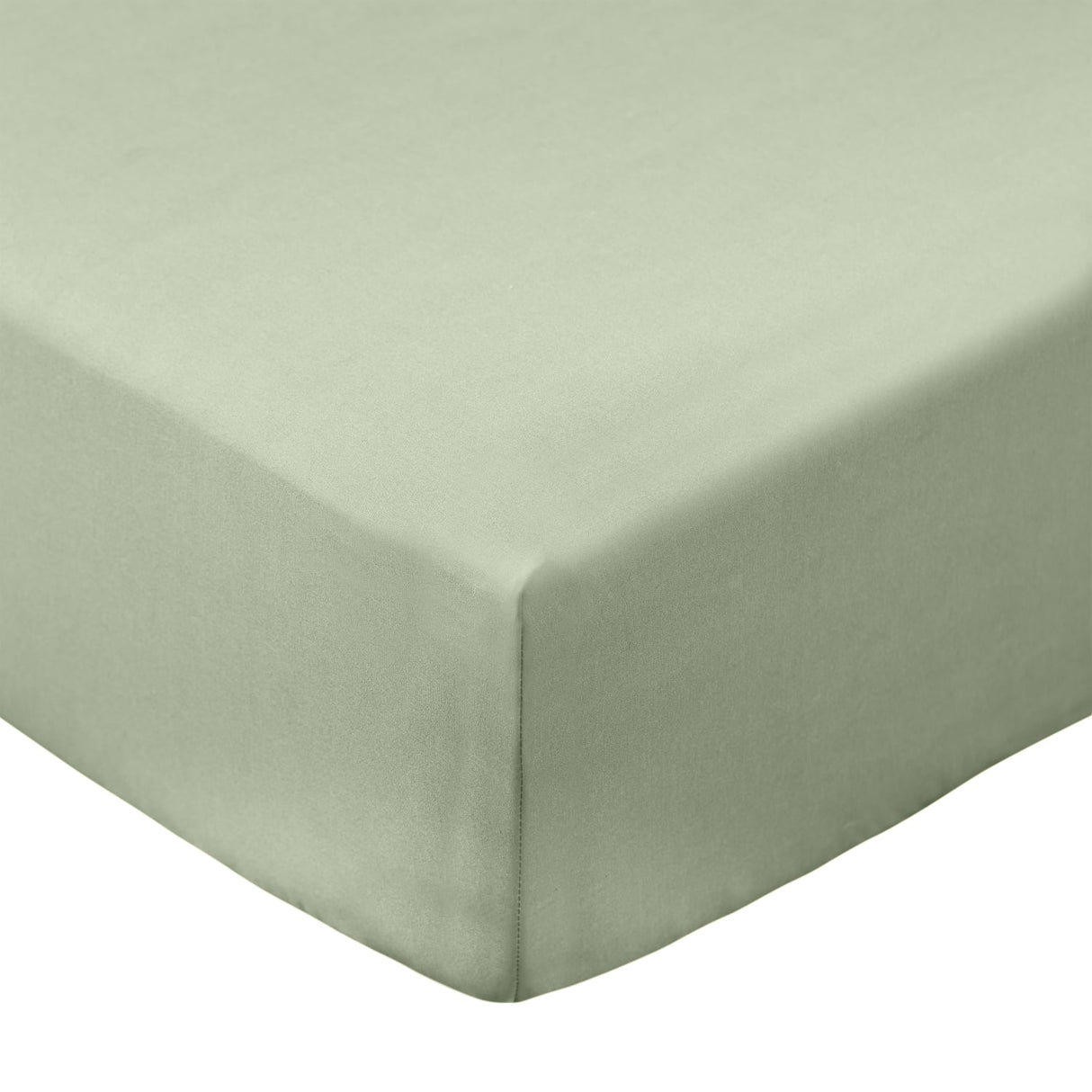 Bianca Fine Linens 200 Thread Count Cotton Percale 32cm Deep Fitted Sheet - 200 Thread Count Percale Fitted Sheet Sage
