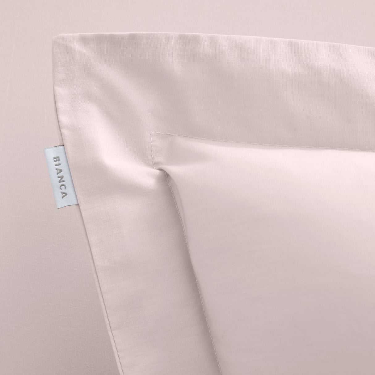Bianca Fine Linens 200 Thread Count Cotton Percale Pillowcases - 200 Thread Count Percale Oxford Pillowcase Pair Blush