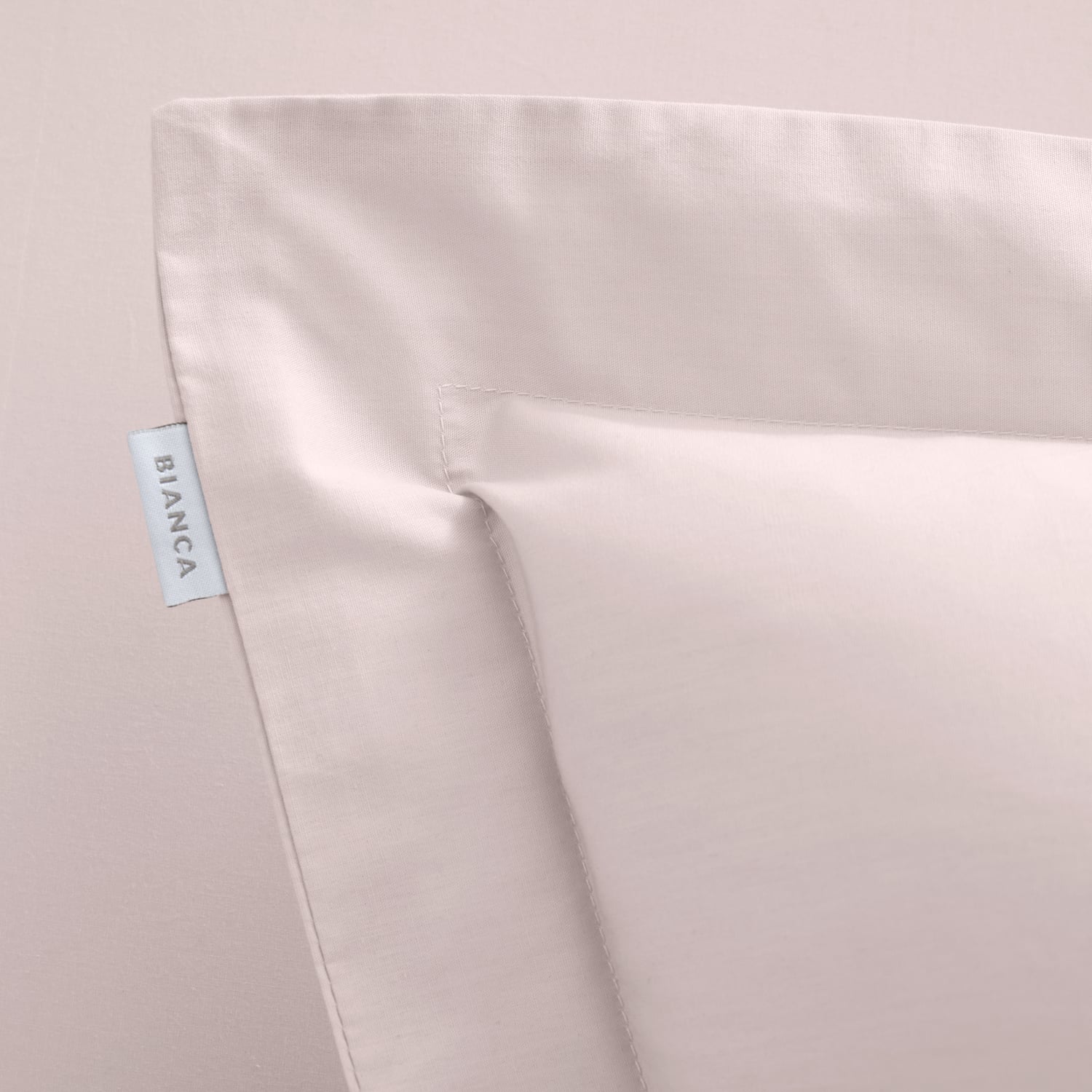 Bianca Fine Linens 200 Thread Count Cotton Percale Pillowcases - 200 Thread Count Percale Oxford Pillowcase Pair Blush