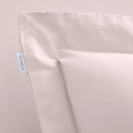 Bianca Fine Linens 200 Thread Count Cotton Percale Pillowcases - 200 Thread Count Percale Oxford Pillowcase Pair Blush
