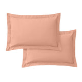 Bianca Fine Linens 200 Thread Count Cotton Percale Pillowcases - 200 Thread Count Percale Oxford Pillowcase Pair Clay
