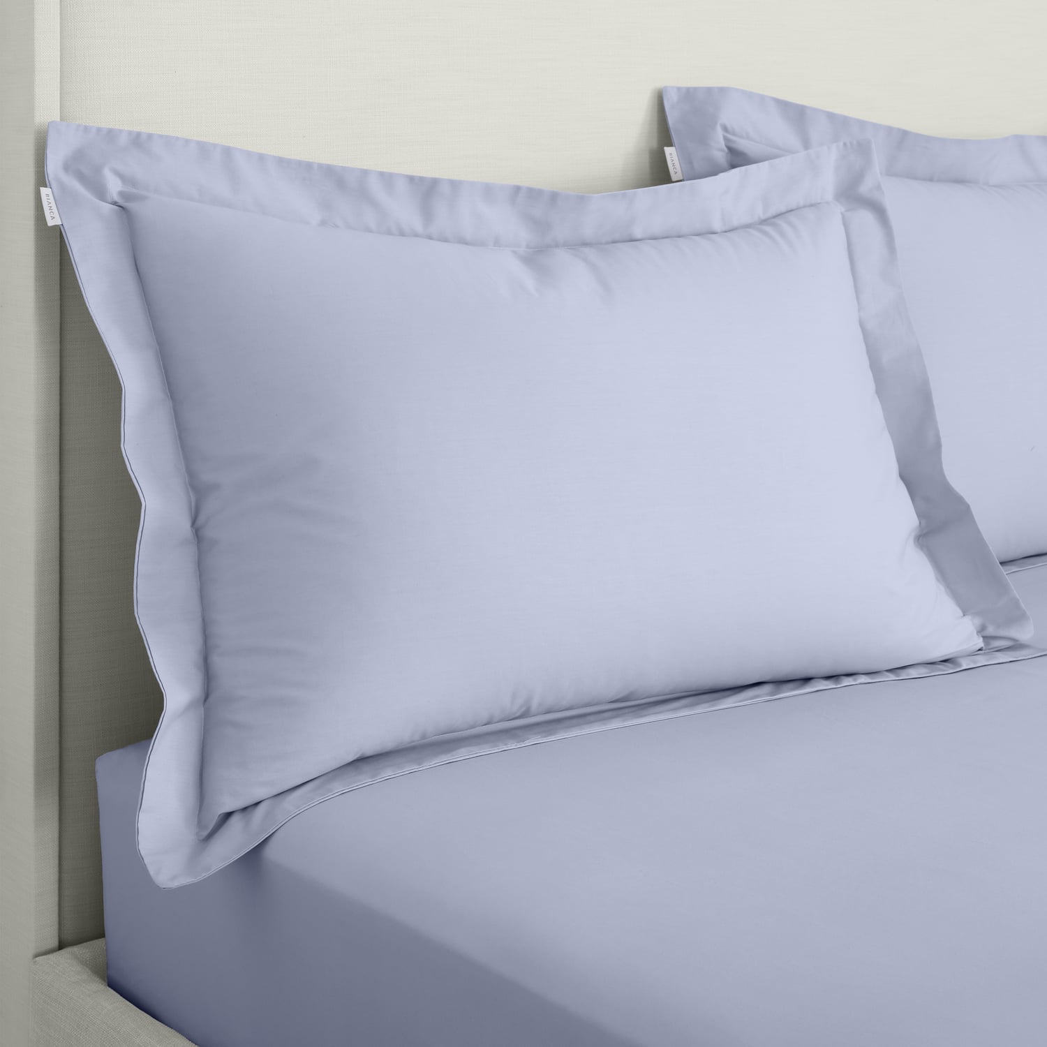 Bianca Fine Linens 200 Thread Count Cotton Percale Pillowcases - 200 Thread Count Percale Oxford Pillowcase Pair