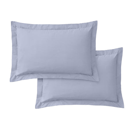 Bianca Fine Linens 200 Thread Count Cotton Percale Pillowcases - 200 Thread Count Percale Oxford Pillowcase Pair