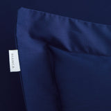 Bianca Fine Linens 200 Thread Count Cotton Percale Pillowcases - 200 Thread Count Percale Oxford Pillowcase Pair Navy