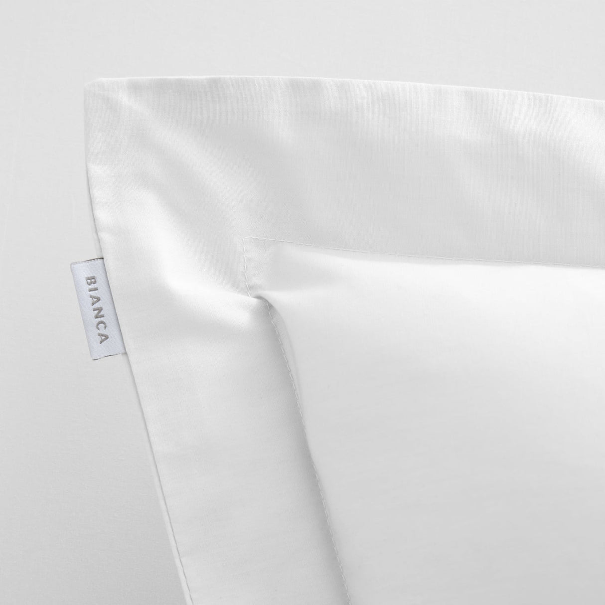 Bianca Fine Linens 200 Thread Count Cotton Percale Pillowcases - 200 Thread Count Percale Oxford Pillowcase Pair White