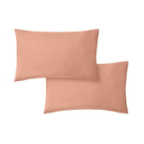 Bianca Fine Linens 200 Thread Count Cotton Percale Pillowcases - 200 Thread Count Percale Standard Pillowcase Pair Clay