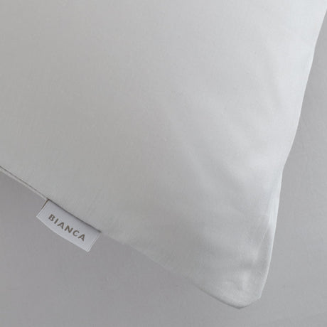 Bianca Fine Linens 200 Thread Count Cotton Percale Pillowcases - 200 Thread Count Percale Standard Pillowcase Pair Grey