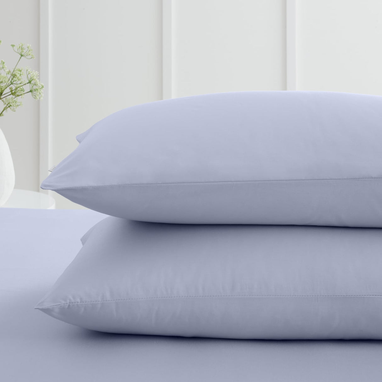 Bianca Fine Linens 200 Thread Count Cotton Percale Pillowcases - 200 Thread Count Percale Standard Pillowcase Pair
