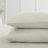 Bianca Fine Linens 200 Thread Count Cotton Percale Pillowcases - 200 Thread Count Percale Standard Pillowcase Pair Natural