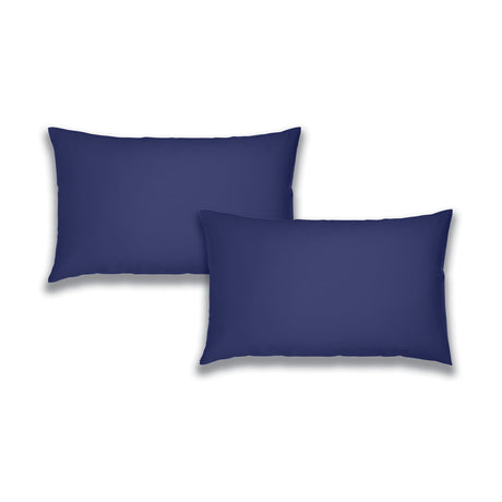 Bianca Fine Linens 200 Thread Count Cotton Percale Pillowcases - 200 Thread Count Percale Standard Pillowcase Pair Navy