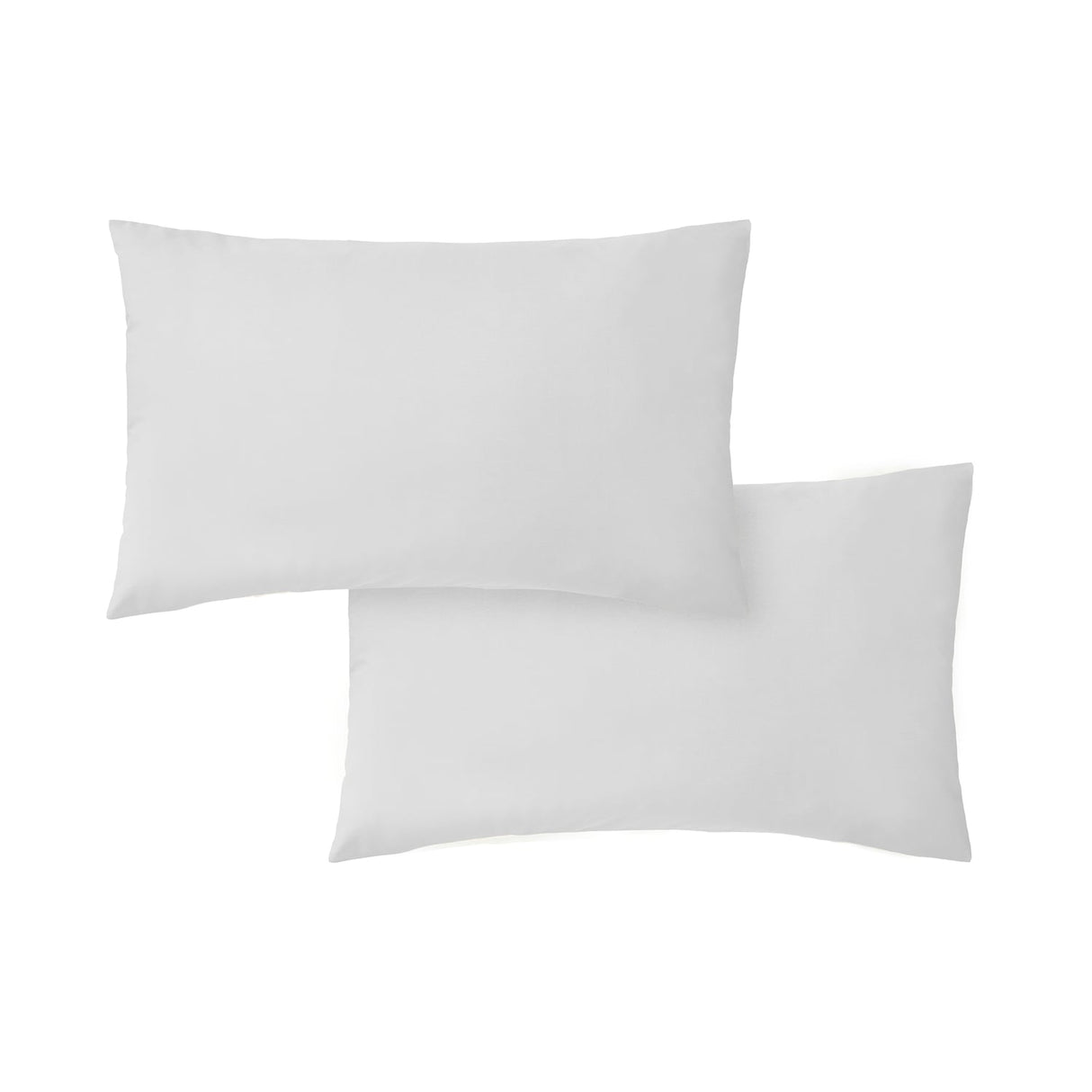 Bianca Fine Linens 200 Thread Count Cotton Percale Pillowcases - 200 Thread Count Percale Standard Pillowcase Pair White