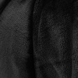 Catherine Lansfield Raschel Velvet Touch Throw – Black – 130cm x 170cm - Extra Large New Raschel Velvet Touch Black