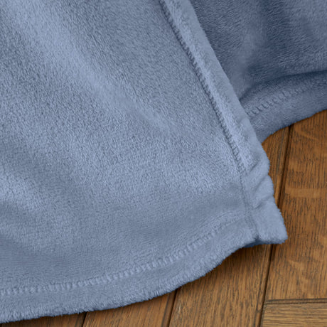 Catherine Lansfield Raschel Velvet Touch Throw – Lansfield Blue – 130cm x 170cm - Raschel Blue Throw