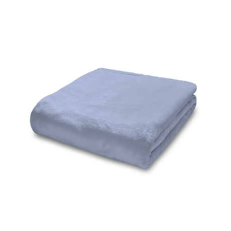 Catherine Lansfield Raschel Velvet Touch Throw – Blue – 130cm x 170cm / 200cm x 240cm - Raschel Blue Throw