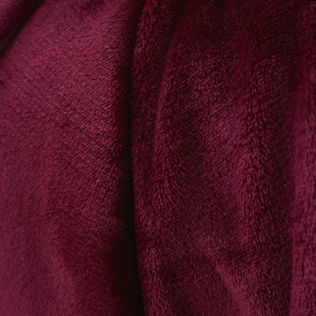 Catherine Lansfield Raschel Velvet Touch Throw – Red – 130cm x 170cm / 200cm x 240cm - Raschel Red Throw