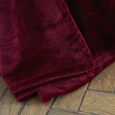 Catherine Lansfield Raschel Velvet Touch Throw – Red – 130cm x 170cm / 200cm x 240cm - Raschel Red Throw