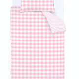 Bianca Fine Linens Check and Stripe Duvet Cover Set - Check And Stripe Pink