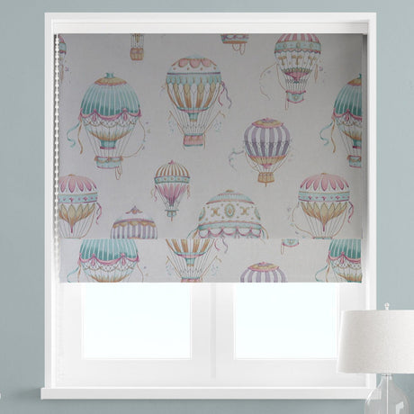 Balloons Aqua Made To Measure Roman Blind by Style Furnishings