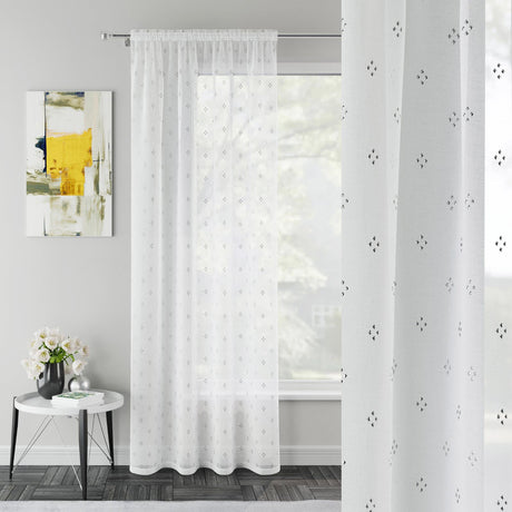 Destiny Voile Curtain Panel by Enhanced Living
