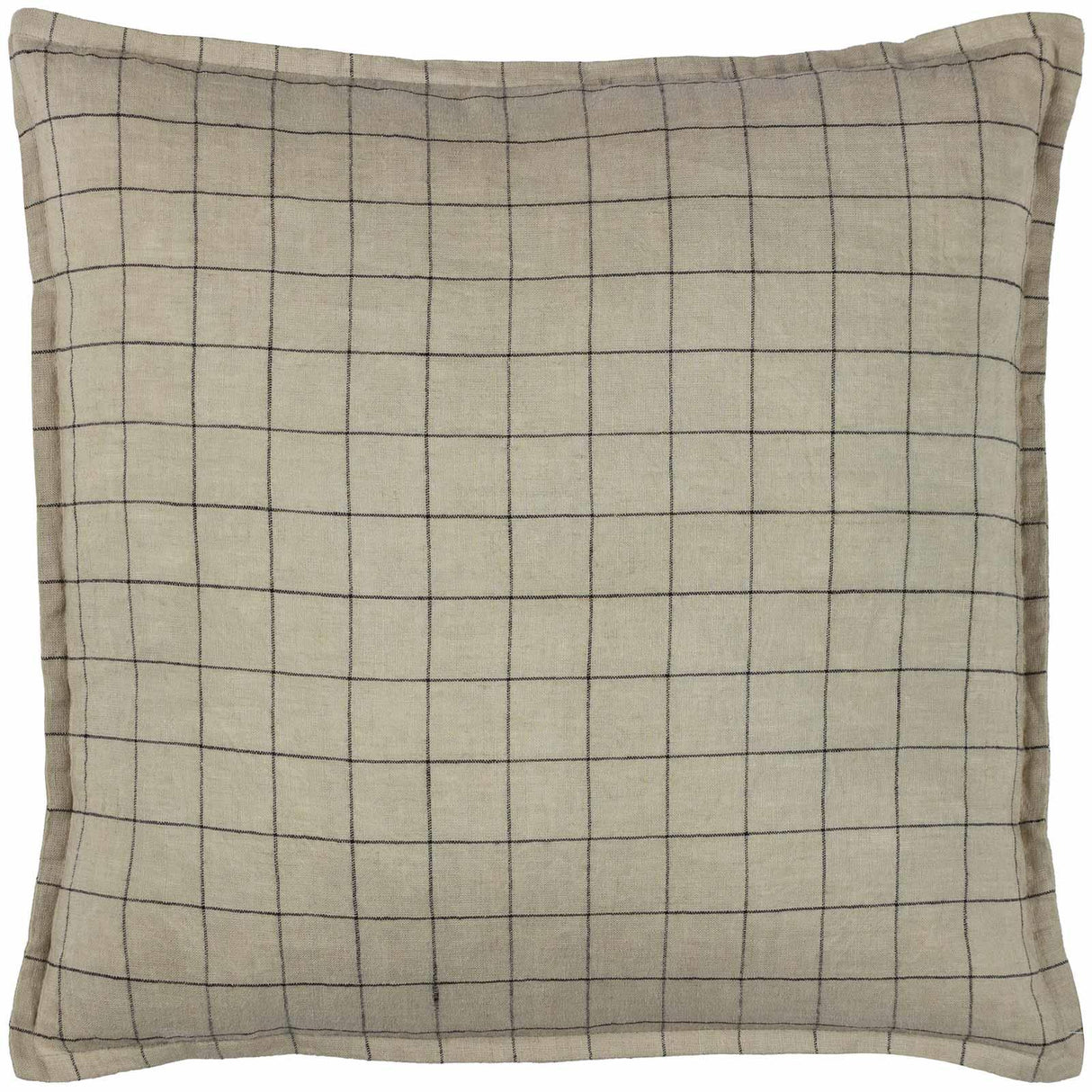 Linen Grid Check Cushion Cover 20" x 20" (50cm x 50cm) by Yard