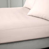 Bianca Fine Linens 400 Thread Count Sateen 36cm Deep Blush 100% Cotton Fitted Sheet