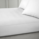 Bianca Fine Linens 400 Thread Count Sateen 36cm Deep Dove Grey 100% Cotton Fitted Sheet