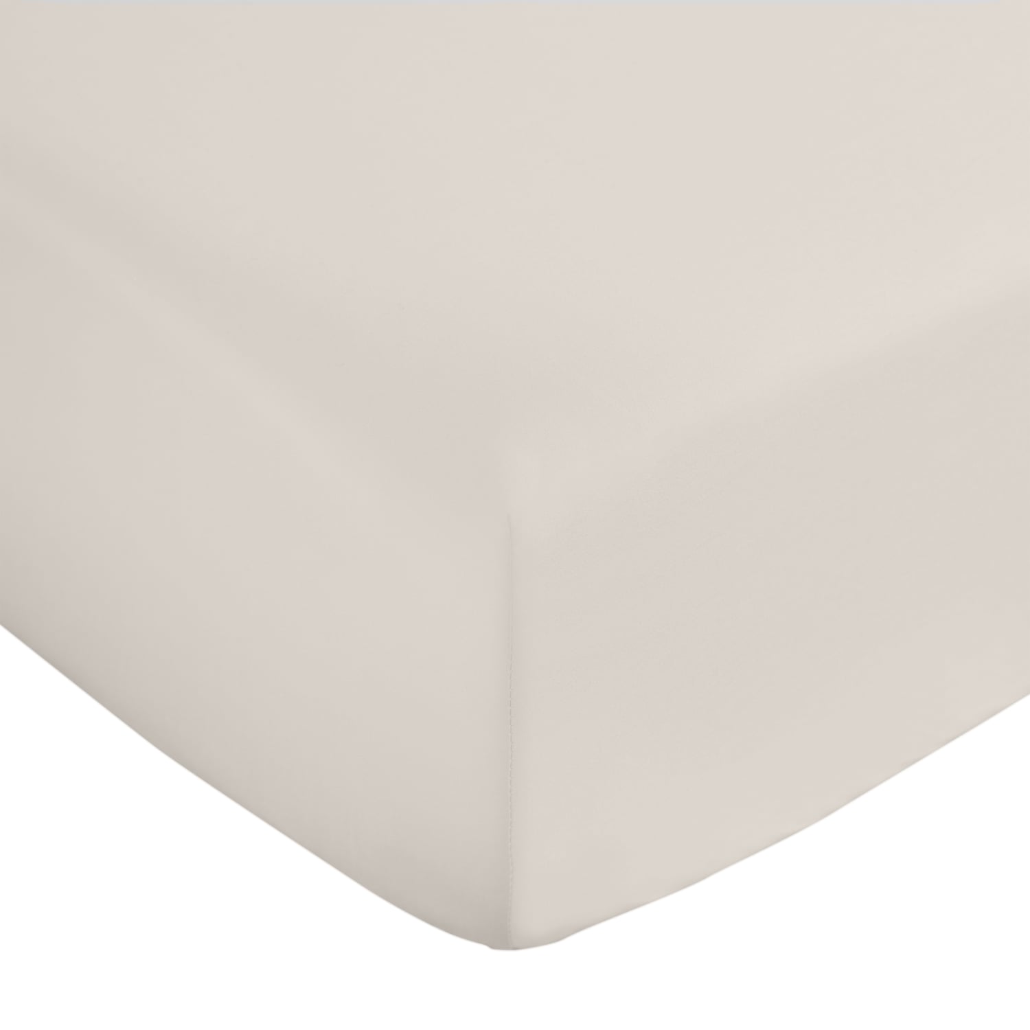Bianca Fine Linens 400 Thread Count Cotton Sateen 36cm Deep Fitted Sheet - 400 Thread Count Cotton Fitted Sheet Oyster