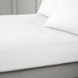 Bianca Fine Linens 400 Thread Count Sateen 36cm Deep White 100% Cotton Fitted Sheet