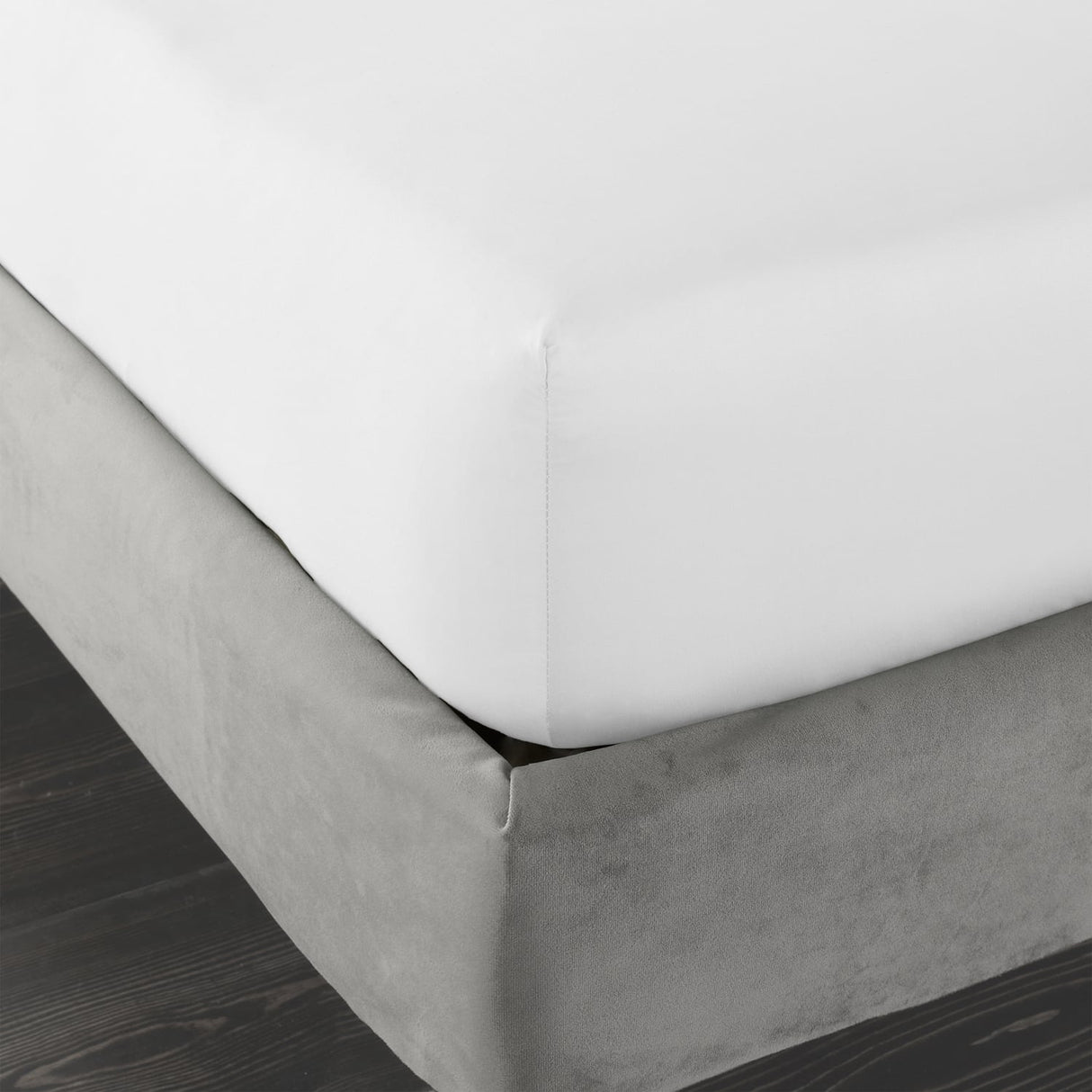 Bianca Fine Linens 400 Thread Count Sateen 36cm Deep White 100% Cotton Fitted Sheet - 400 Thread Count Cotton Fitted Sheet White