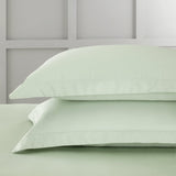 Bianca Fine Linens 400 Thread Count Cotton Sateen Pillowcases - 400 Thread Count Cotton Oxford Pillowcase Pair Green