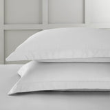 Bianca Fine Linens 400 Thread Count Cotton Sateen Pillowcases - 400 Thread Count Cotton Oxford Pillowcase Pair Grey