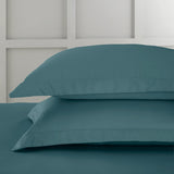 Bianca Fine Linens 400 Thread Count Cotton Sateen Pillowcases - 400 Thread Count Cotton Oxford Pillowcase Pair Teal