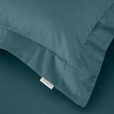 Bianca Fine Linens 400 Thread Count Cotton Sateen Pillowcases - 400 Thread Count Cotton Oxford Pillowcase Pair Teal
