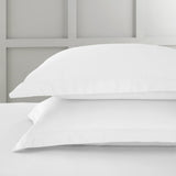 Bianca Fine Linens 400 Thread Count Cotton Sateen Pillowcases - 400 Thread Count Cotton Oxford Pillowcase Pair White