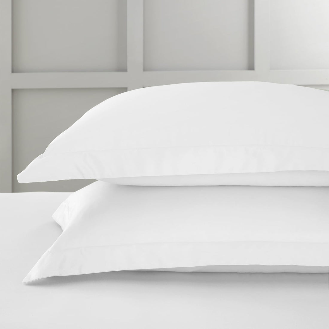 Bianca Fine Linens 400 Thread Count Cotton Sateen Pillowcases - White