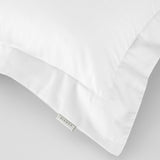 Bianca Fine Linens 400 Thread Count Cotton Sateen Pillowcases - 400 Thread Count Cotton Oxford Pillowcase Pair White