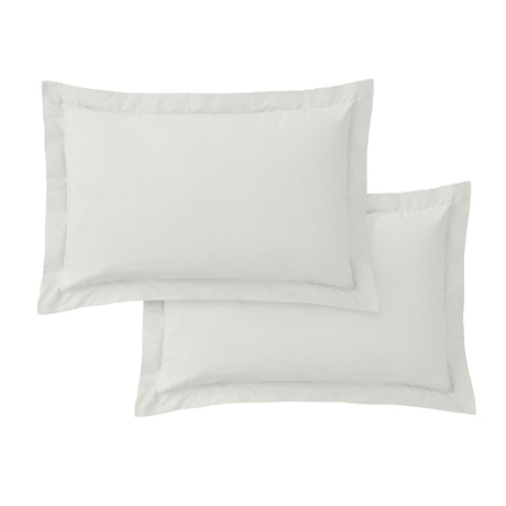 Bianca Fine Linens 400 Thread Count Cotton Sateen Pillowcases - 400 Thread Count Cotton Oxf Pillowcases Ivory