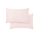 Bianca Fine Linens 400 Thread Count Cotton Sateen Pillowcases - 400 Thread Count Cotton Standard Pillowcase Pair Blush