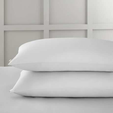 Bianca Fine Linens 400 Thread Count Cotton Sateen Pillowcases - 400 Thread Count Cotton Standard Pillowcase Pair Grey