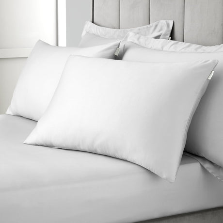 Bianca Fine Linens 400 Thread Count Cotton Sateen Pillowcases - 400 Thread Count Cotton Standard Pillowcase Pair Grey