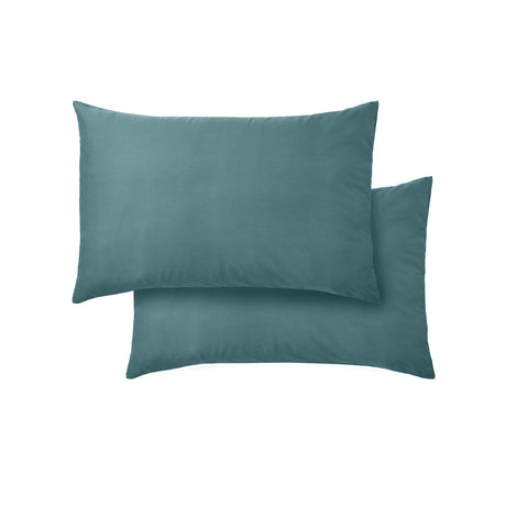 Bianca Fine Linens 400 Thread Count Cotton Sateen Pillowcases - 400 Thread Count Cotton Standard Pillowcase Pair Teal
