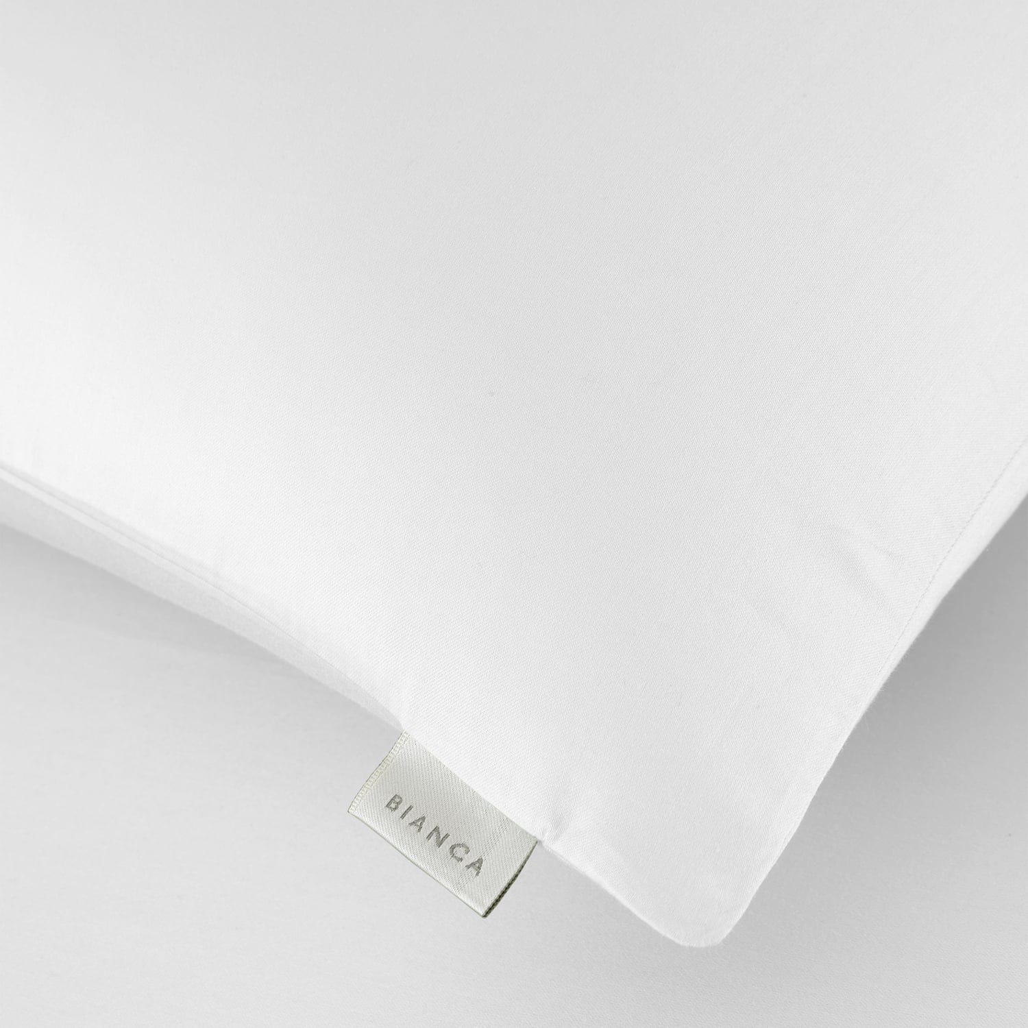 Bianca Fine Linens 400 Thread Count Cotton Sateen Pillowcases - 400 Thread Count Cotton Standard Pillowcase Pair White