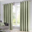 Sorbonne Cotton Lined Eyelet Curtains by Fusion