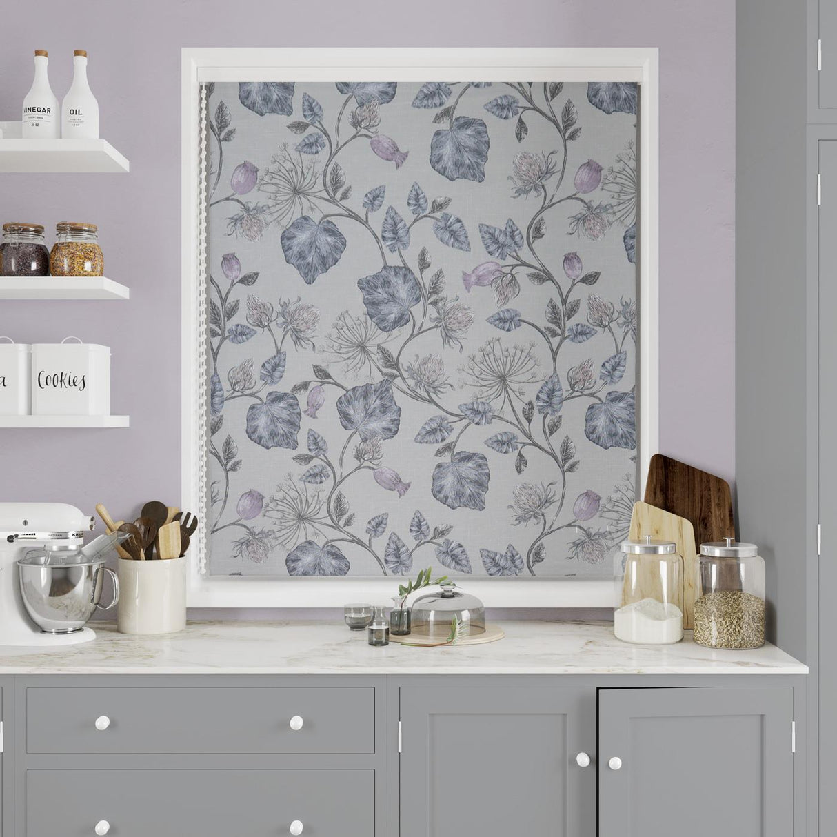 Parchment Feather Made To Measure Roman Blind by Style Furnishings