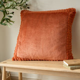Catherine Lansfield Filled Cushion Winter Warmers 55cm x 55cm - Burnt Orange