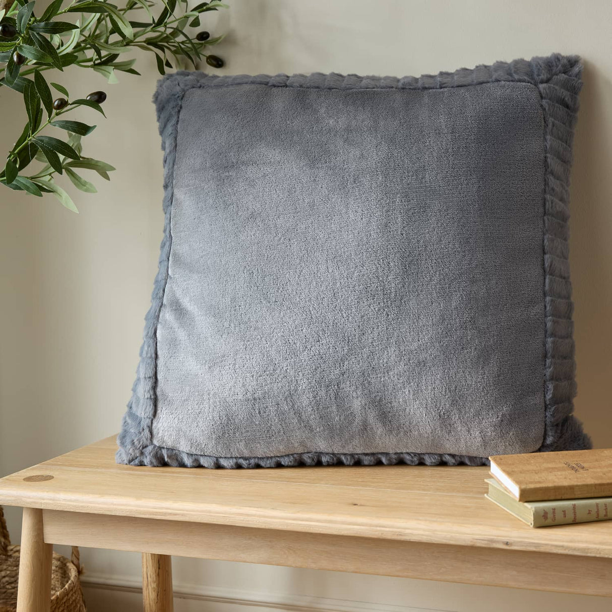 Catherine Lansfield Filled Cushion Winter Warmers 55cm x 55cm - Charcoal