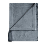 Catherine Lansfield Velvet and Faux Fur Throw – Charcoal – 150cm x 200cm - Velvet And Faux Fur Charcoal Throw