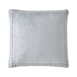 Catherine Lansfield Filled Cushion Winter Warmers 55cm x 55cm - Silver - Velvet And Faux Fur Silver Cushion