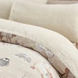 Catherine Lansfield Winter Friends Festive Christmas Duvet Cover Set - Natural - Winter Friends Duvet Set