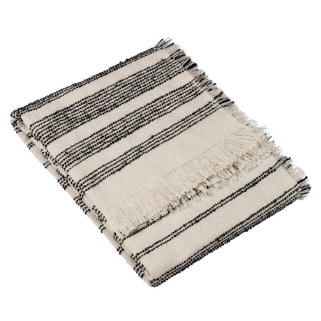 Jour Woven Fringed Throw Blanket 130cm x 180cm by furn.
